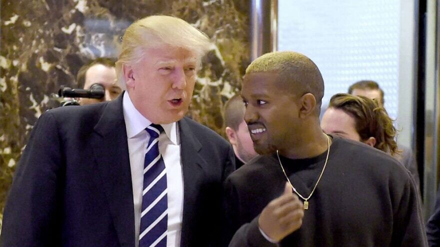 Donald Trump and Kanye "Ye" West. Source: Twitter.