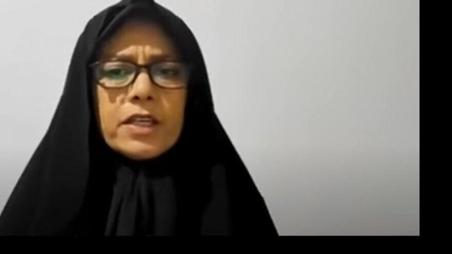 Farideh Moradkhani, the niece of Iranian Supreme Leader Ayatollah Ali Khamenei. Source: YouTube.
