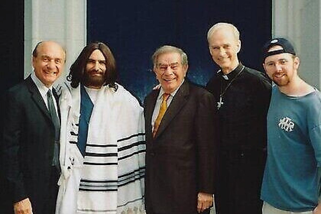 From left: Dick Capri, Tzahi Moskovitz, Freddie Roman, Lee Moore and director of the short film “Christ in the City” Yitz Brilliant. Credit: Yitz Brilliant.