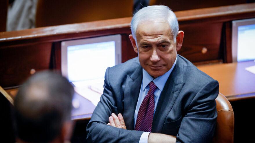 Prime Minister-designate Benjamin Netanyahu at the Knesset, Dec. 19, 2022. Photo by Olivier Fitoussi/Flash90.