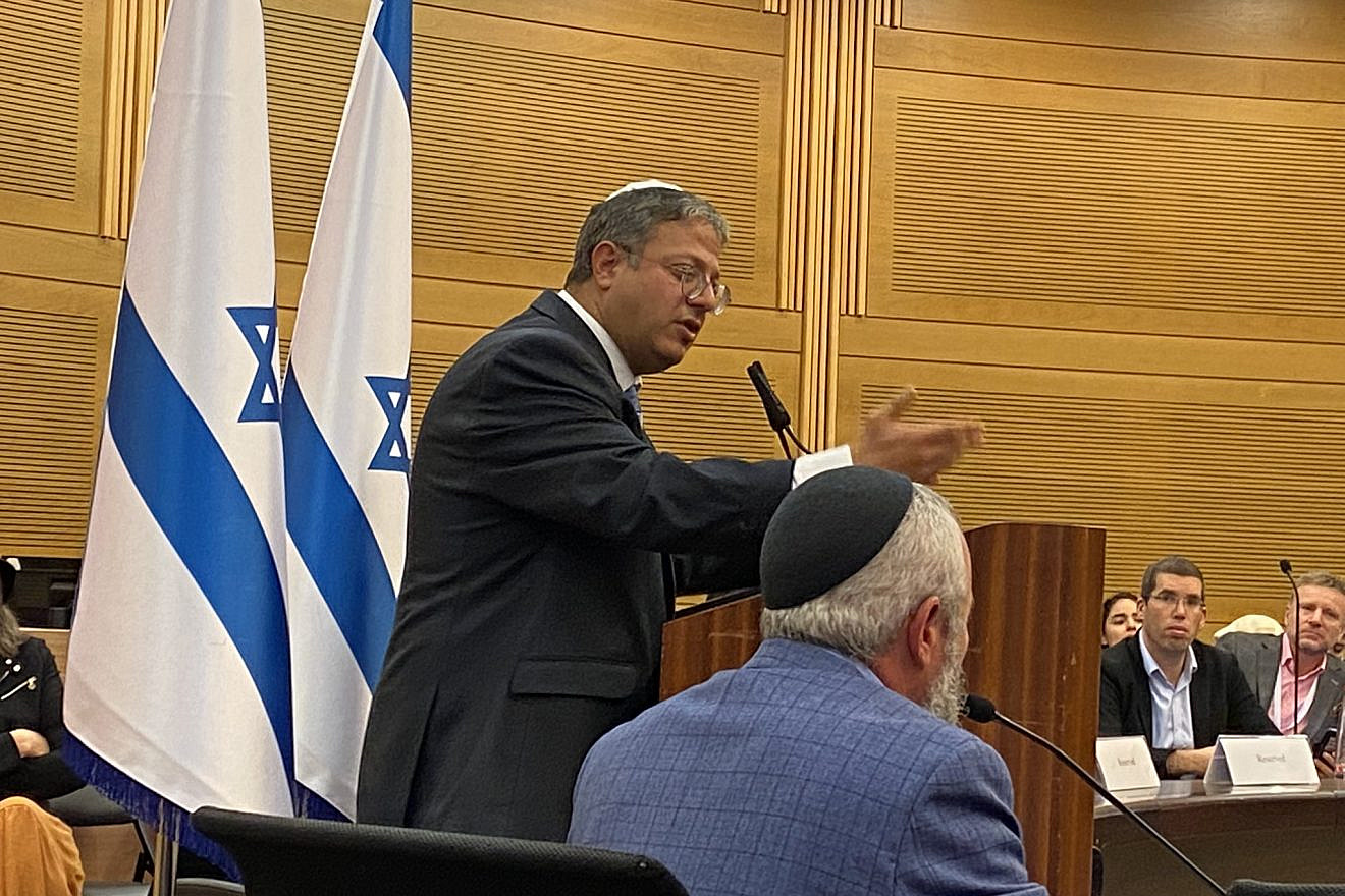 Knesset member Itamar Ben-Gvir speaks at the Christian Media Summit in Jerusalem, Dec. 14, 2022. Source: Twitter.