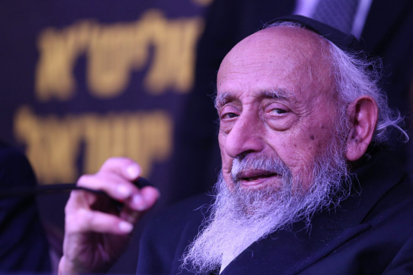Rabbi Shimon Baadani attends a campaign event of the Shas party in Tiberias, Feb. 27, 2020. Photo by David Cohen/Flash90.