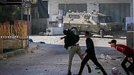 Palestinians attack Israeli security forces during a raid in Jenin, Jan. 26, 2023.  Photo by Nasser Ishtayeh/Flash90.