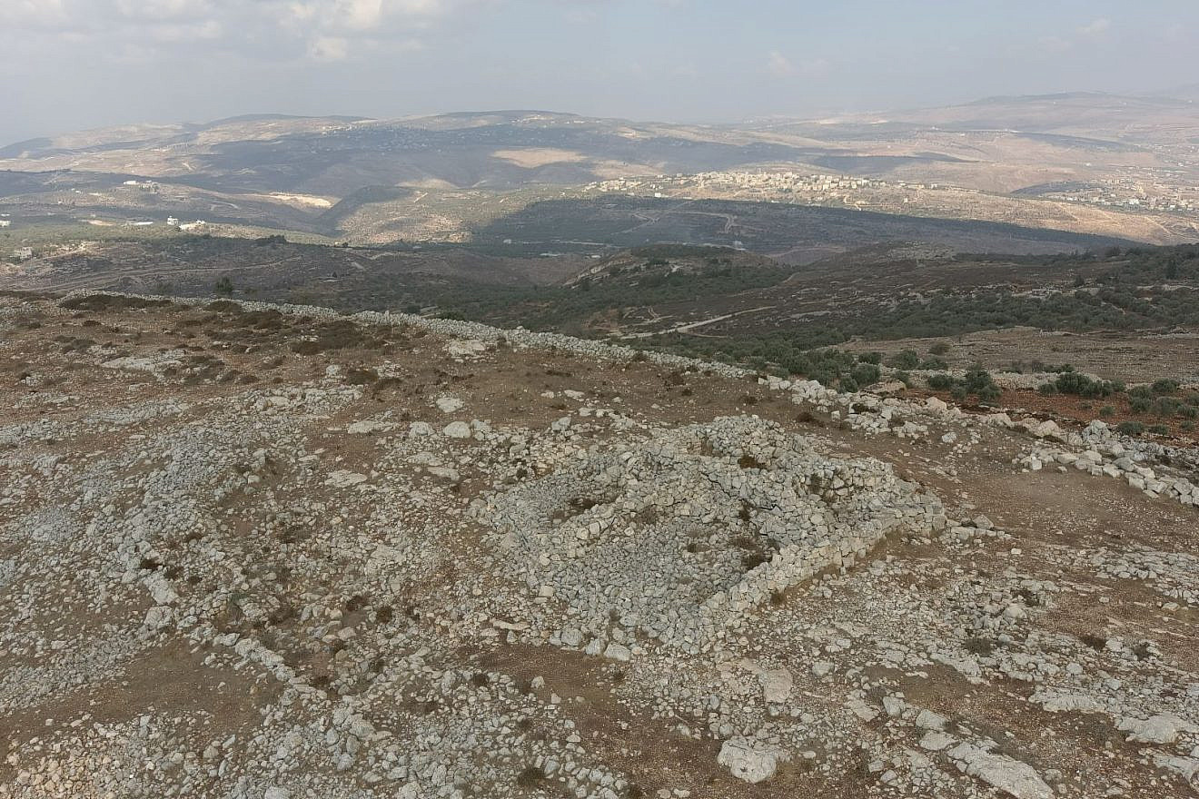 The Mount Ebal archaeological site near Nablus is situated on the northeastern spur of the mountain. Credit: Forum for the Struggle for Every Dunam.