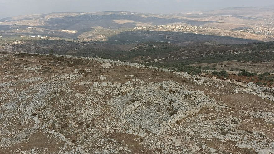 The Mount Ebal archaeological site near Nablus is situated on the northeastern spur of the mountain. Credit: Forum for the Struggle for Every Dunam.