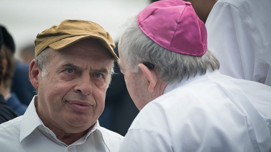 Then-Jewish Agency Chairman Natan Sharansky at the opening ceremony of the U.S. embassy in Jerusalem, May 14, 2018. Photo by Yonatan Sindel/Flash90.