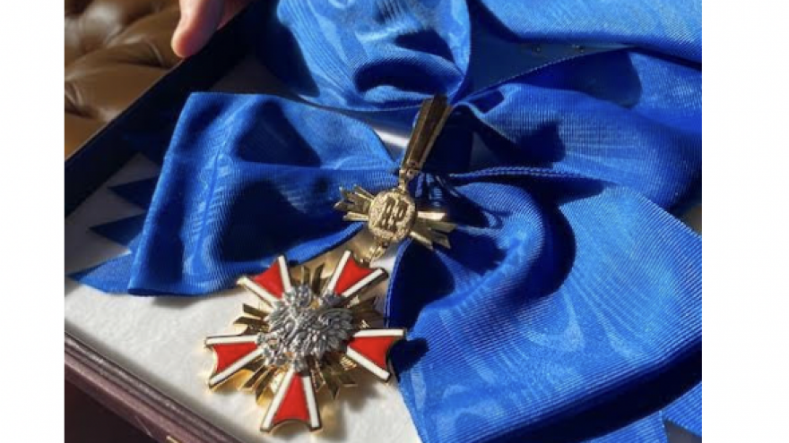 Poland's Great Cross of the Order of Merit. Credit: Courtesy.