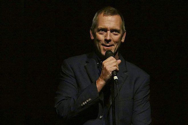 Actor Hugh Laurie speaks at the El Rey Theatre in Los Angeles, California, in 2012. Credit: Fido via Wikimedia Commons.