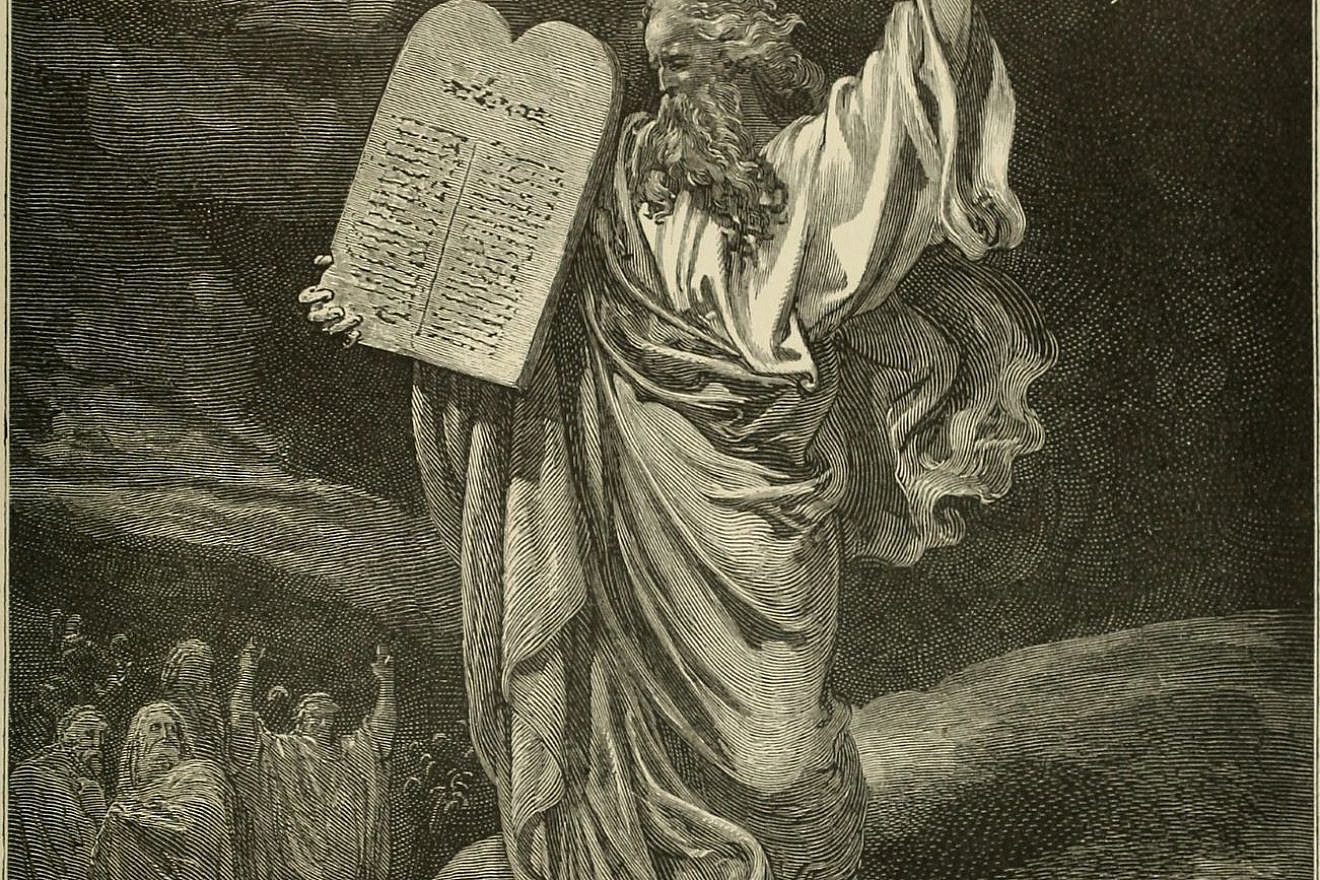An illustration of Moses with the Ten Commandments by William A. Foster, 1891. Photo: public domain