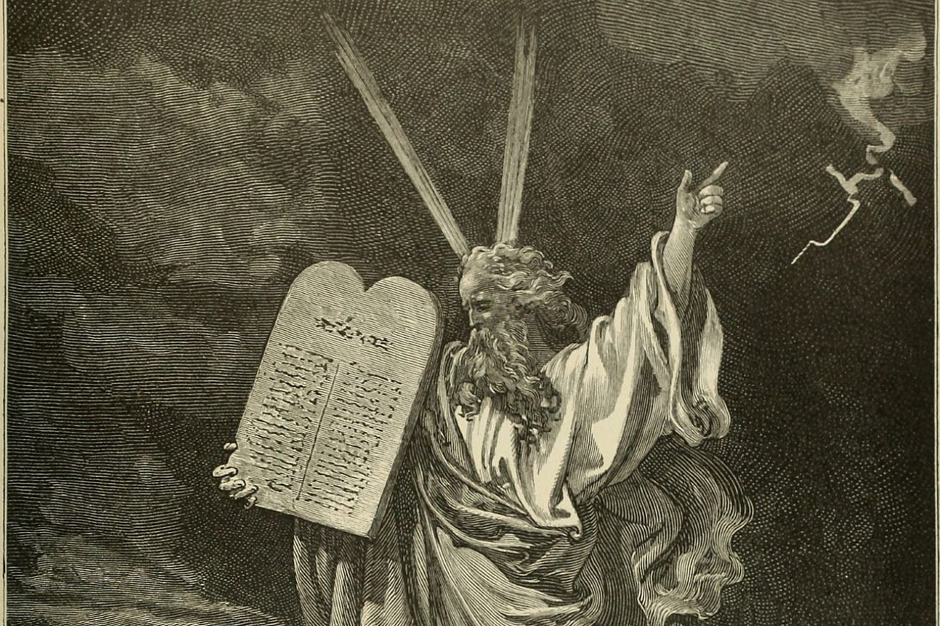 An illustration of Moses with the Ten Commandments by William A. Foster, 1891. Photo: public domain