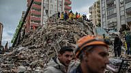 Searching for earthquake survivors in Turkey, Feb. 6, 2023. Source: Twitter.