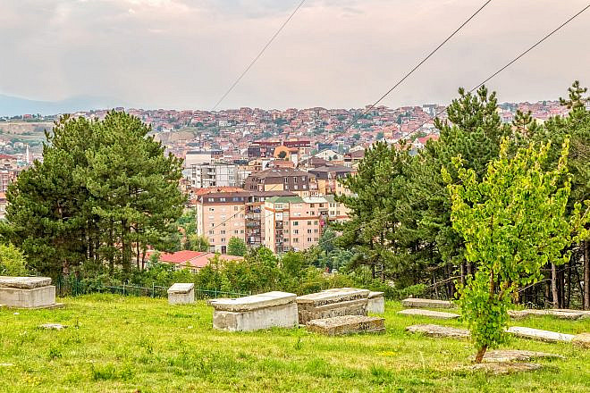 The old Jewish cemetery overlooking Pristina, Kosovo. Credit: OPIS Zagreb/Shutterstock.