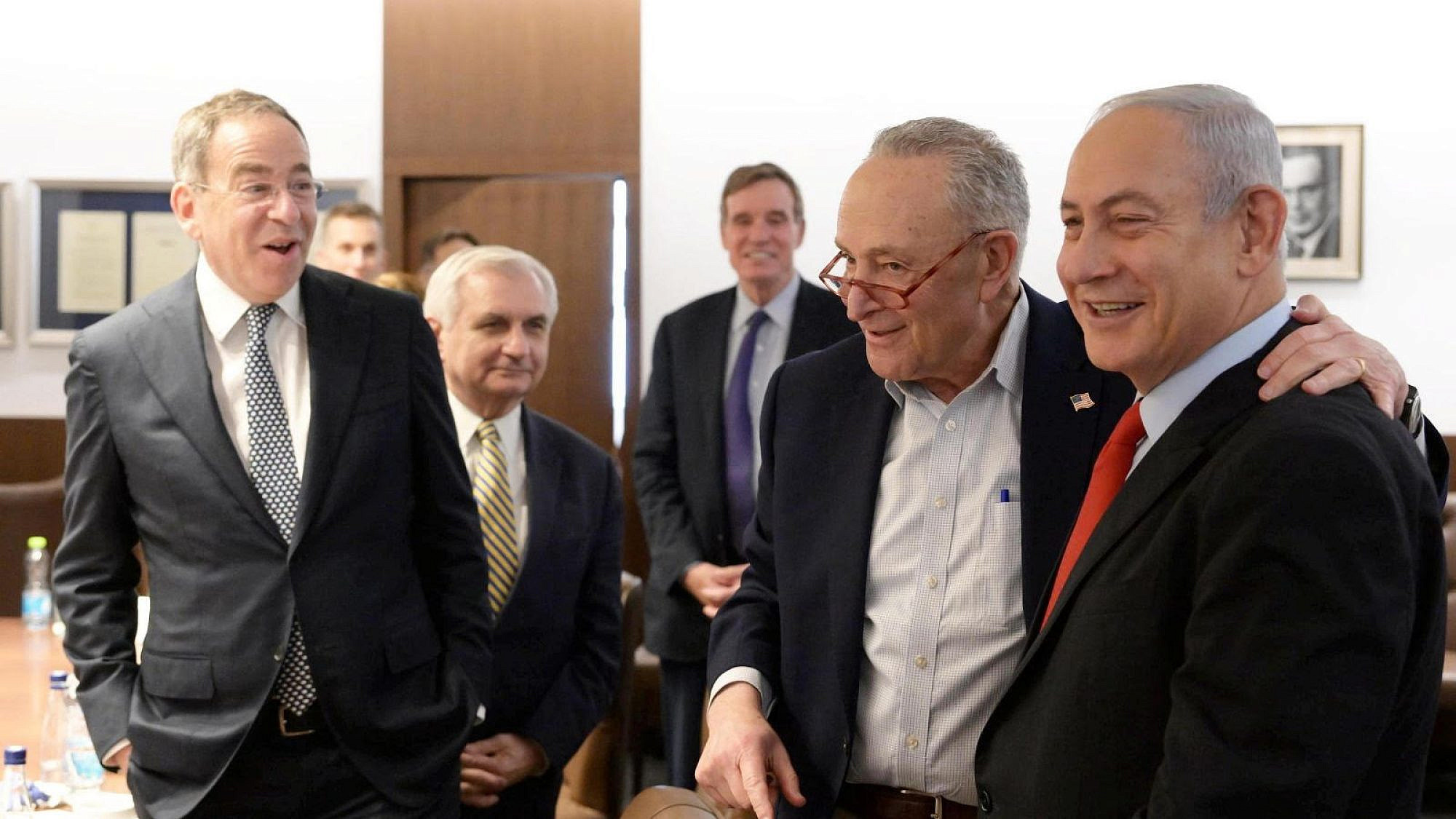 Senate Democrat delegation meets with Netanyahu 