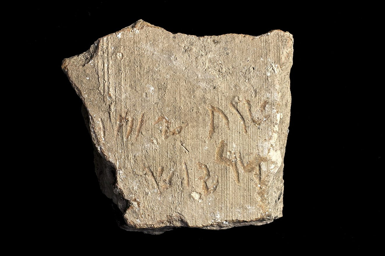 An inscription first said to be of King Darius, but which the Israel Antiquities Authority clarified to be inauthentic on March 3, 2023. Photo: Shai Halevi, Israel Antiquities Authority.