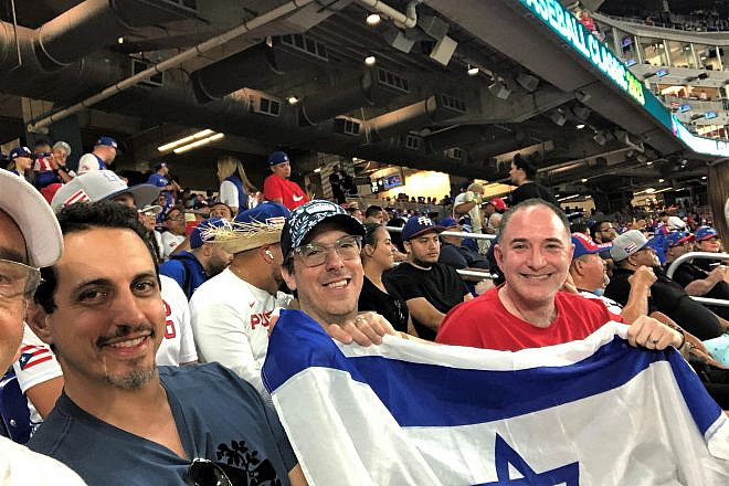 Jared Green and a half-dozen friends have a 30-year tradition of visiting ballparks that dates back to when they were fellow staffers at Camp Ramah in Canada. Photo by Howard Blas.