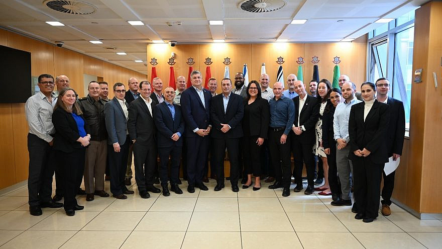 The U.S.-Israel Defense Acquisition Advisory Group convenes in the Jewish state, March 1, 2023. Credit: Israeli Ministry of Defense Spokesperson’s Office.