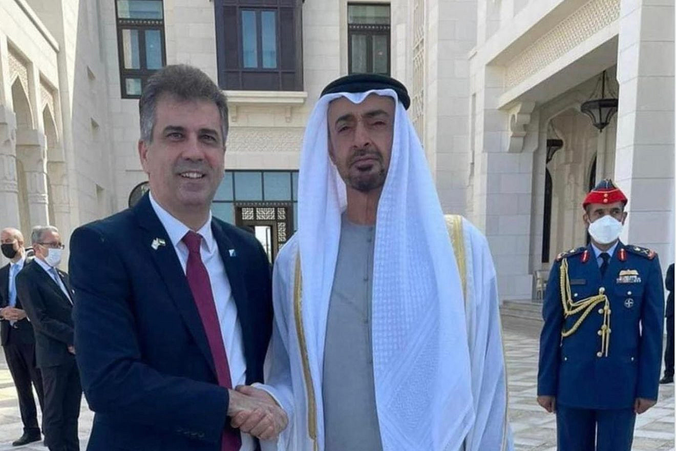 Israeli Foreign Minister Eli Cohen meets with UAE President Mohamed bin Zayed Al Nahyan. Source: X/Twitter/Eli Cohen.