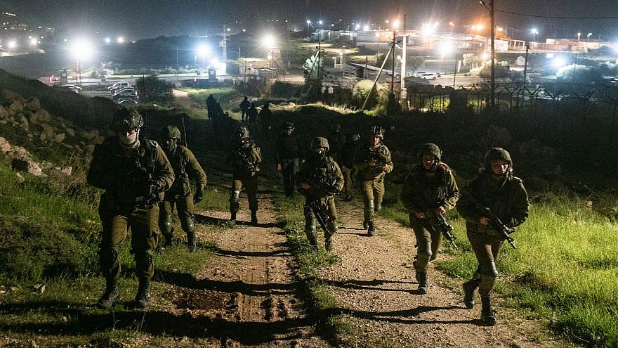 Israeli forces conduct counter-terror operations in Judea and Samaria on March 5, 2023 as part of the IDF's "Operation Break the Wave," launched in March following a series of deadly terrorist attacks in Israeli cities. Credit: Israel Defense Forces.