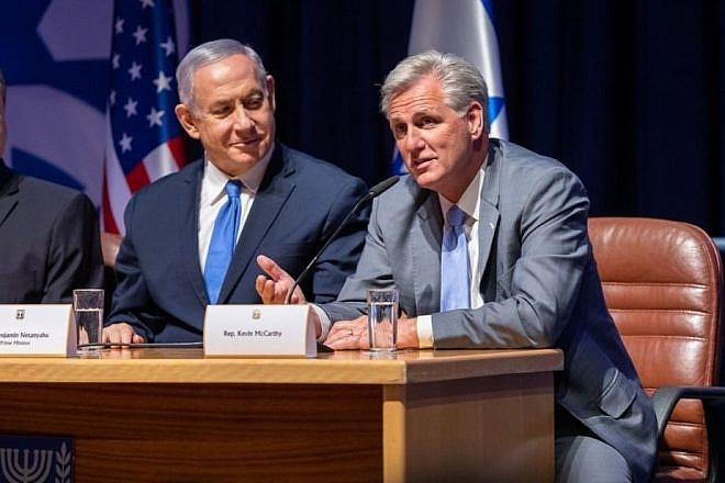 Prime Minister Benjamin Netanyahu and Rep. Kevin McCarthy in Jerusalem, Aug. 12, 2019. Credit: Kevin McCarthy/Speaker of the House website.