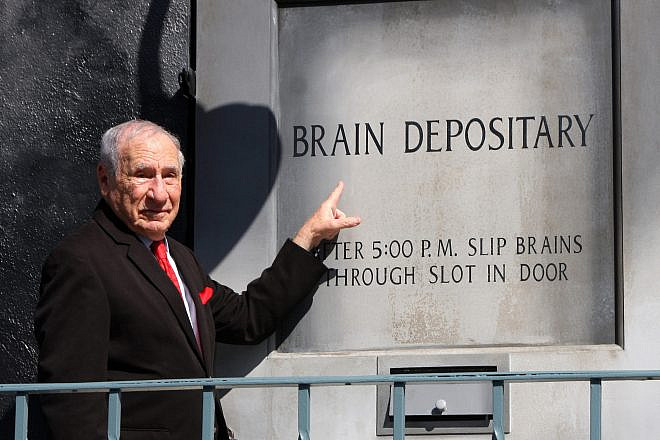 Film director and comedian Mel Brooks at the 20th Century Fox lot on Oct. 23, 2014 in Century City, Calif. Credit: Kathy Hutchins/Shutterstock.