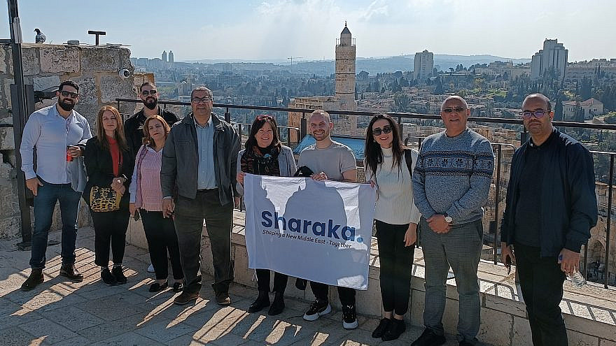 Sharaka participants in the Old City of Jerusalem, Feb. 26 to March 3, 2023. Photo by Dan Feferman.