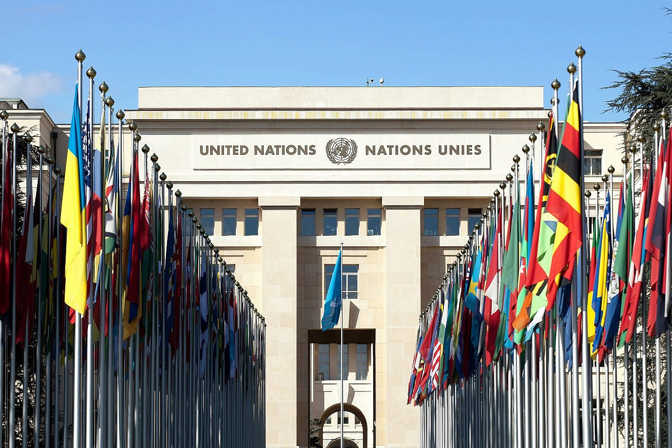The United Nations building in Geneva. Credit: Mark Van Scyoc/Shutterstock.
