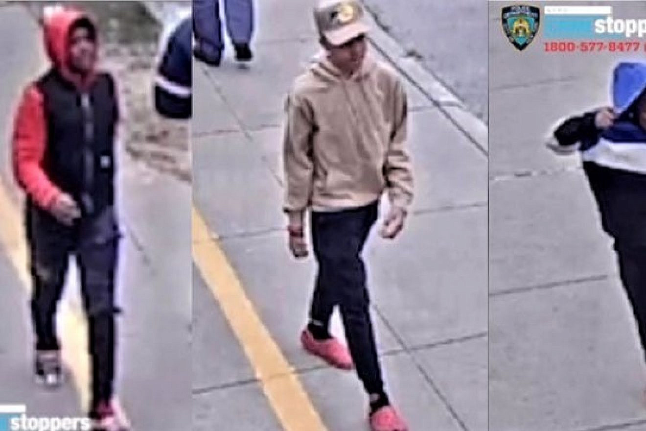 Three teens are wanted by the New York City Police Department for threatening and attacking Jews in Queens, N.Y., on April 7, 2023. Source: Twitter/ADL New York, New Jersey.