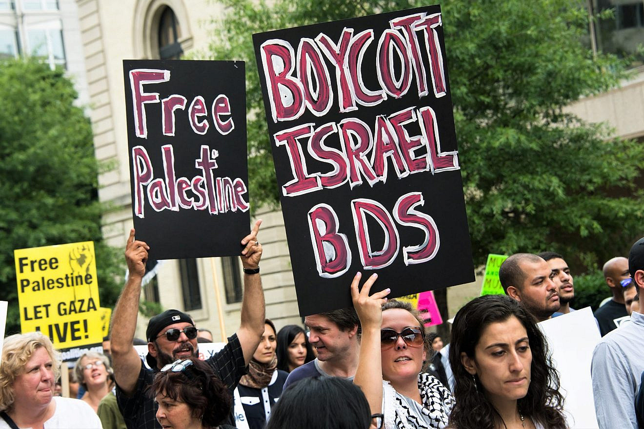 Pro-BDS protests in Washington, D.C., in 2014. Credit: Ryan Rodrick Beiler/Shutterstock.