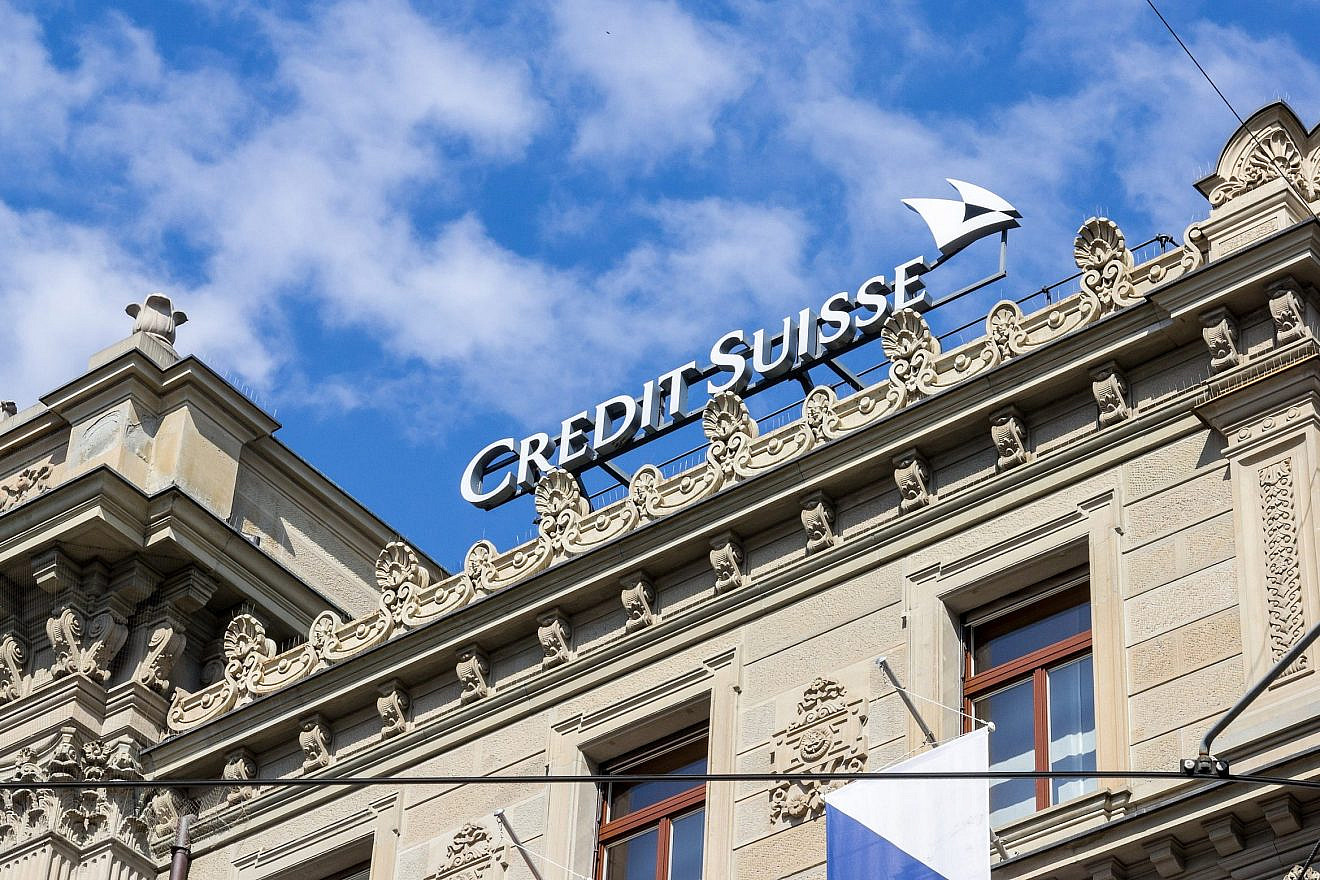 Credit Suisse in the Swiss financial center of Zurich, April 19, 2021. Credit: YueStock/Shutterstock.
