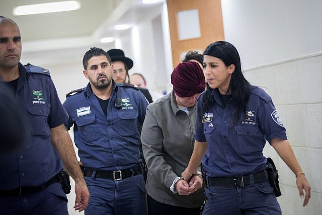 Malka Leifer at the District Court in Jerusalem, Feb. 14, 2018. Photo by Yonatan Sindel/Flash90.