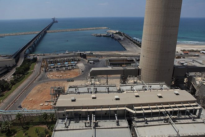 The view from the Israel Electric Corporation power station in Hadera, Aug. 11, 2011. Photo by Yaakov Naumi/Flash90.