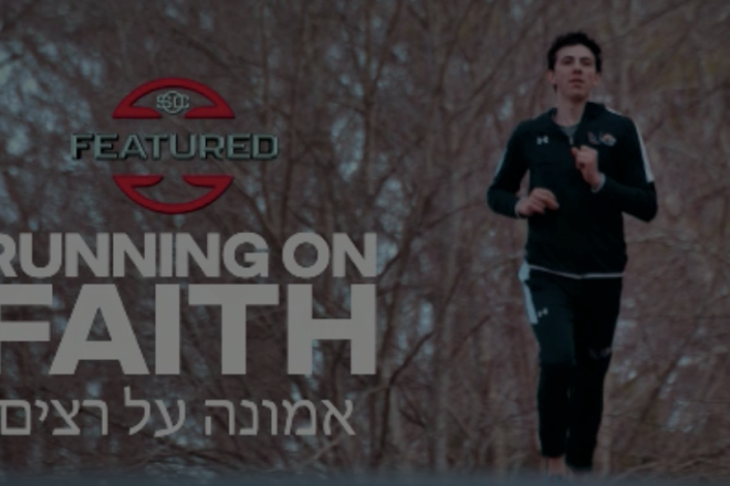 Oliver Ferber running in a seven-minute ESPN feature called “Running on Faith.” Source: Screenshot.