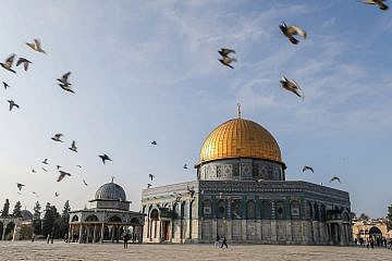 The Al-Aqsa mosque compound in the Old City of Jerusalem, Jan. 3, 2023. Photo by Jamal Awad/Flash90.