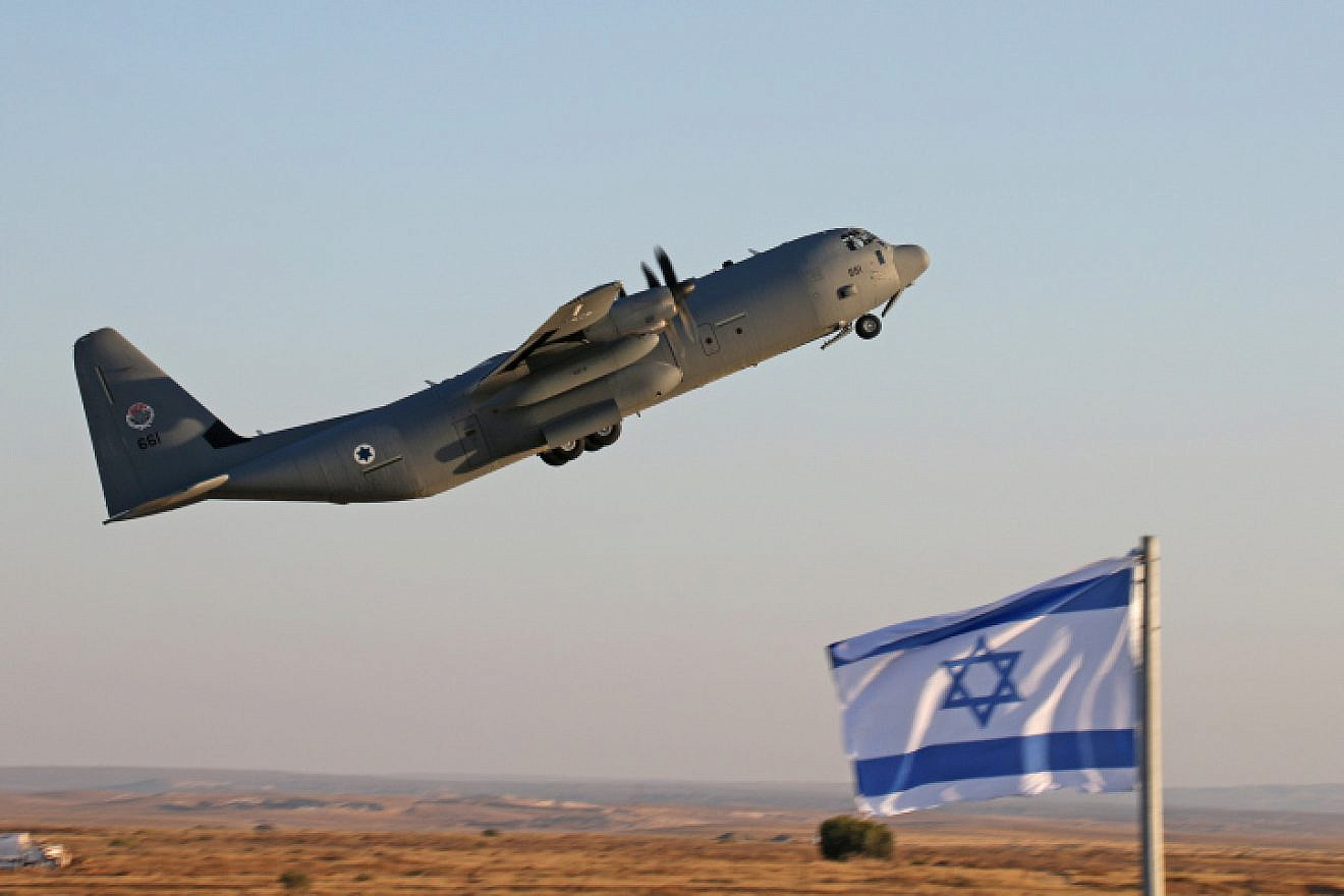 An Israel Air Force Lockheed Martin C-130J Super Hercules, June 25, 2015. Photo by Ofer Zidon/Flash90.