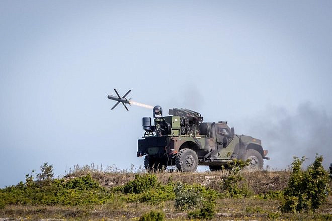 The vehicle-launched variant of Israel's Spike anti-tank missile. Credit: Rafael Advanced Defense Systems.
