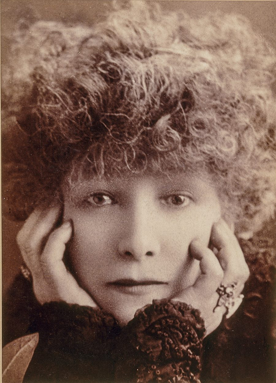 Close-up of Sarah Bernhardt