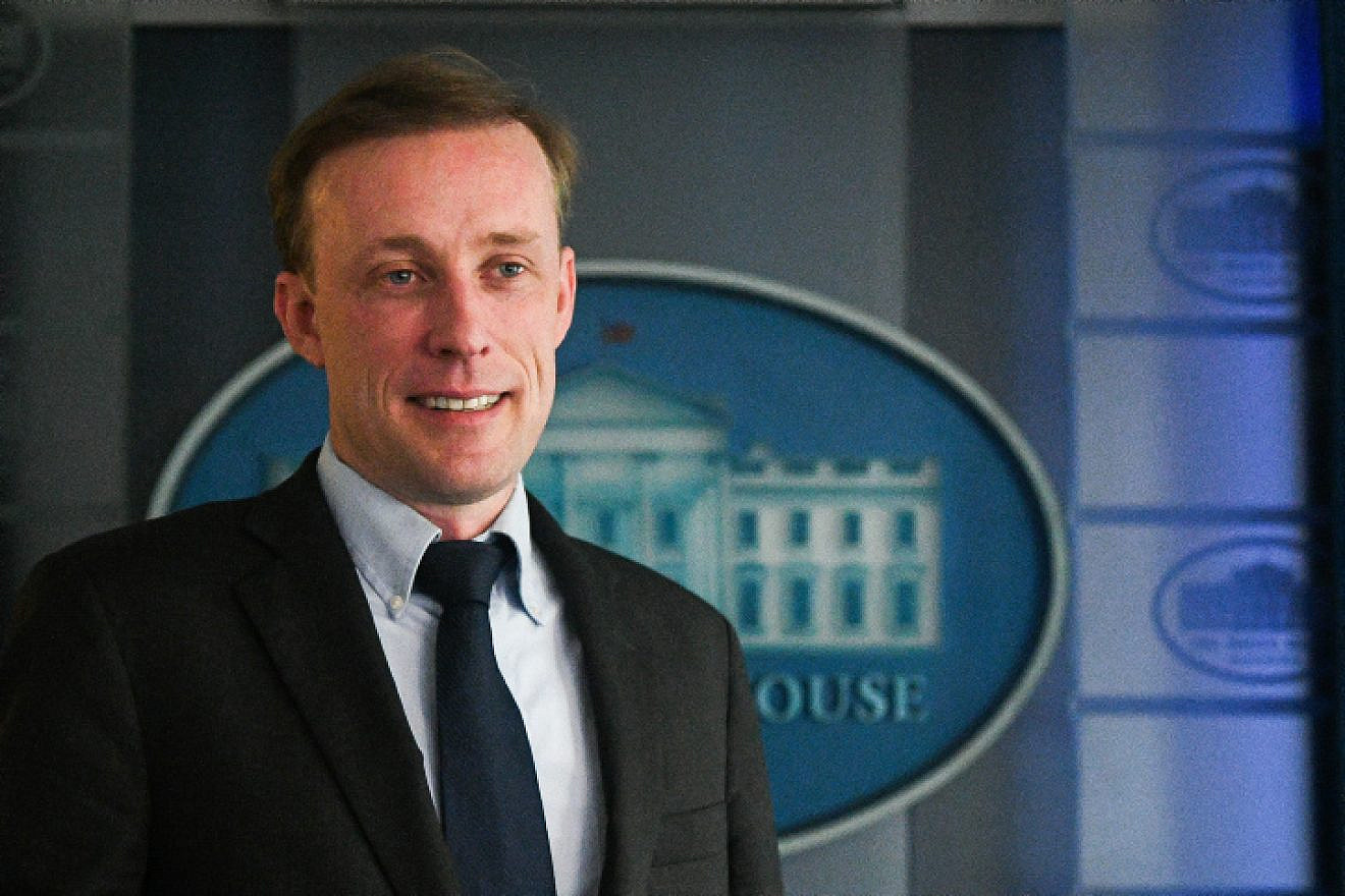 U.S. National Security Advisor Jake Sullivan at a press briefing in the White House in Washington, D.C., on Jan. 4, 2023. Photo by Arie Leib Abrams/Flash90.