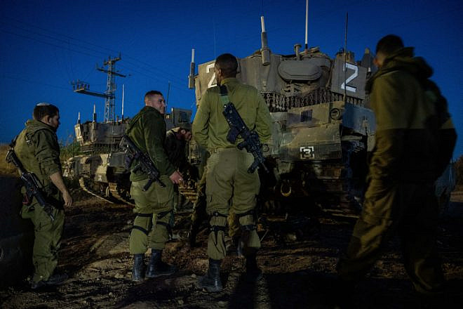 Israel Defense Forces on the country's southern border after rockets were fired from terrorists based in the Gaza Strip on May 2, 2023. Photo by Yonatan Sindel/Flash90.