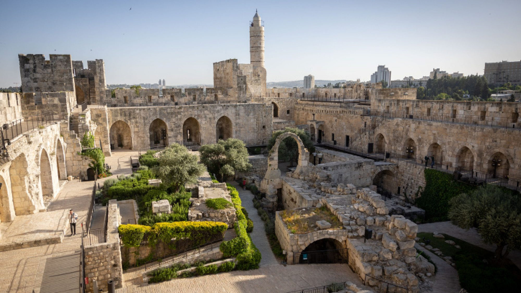 The Tower of David museum in Jerusalem's Old City, on May 4, 2023. Photo by Yonatan Sindel/Flash90.