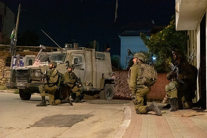Israeli soldiers during a counterterror operation in Samaria, May 9, 2023. Credit: IDF.