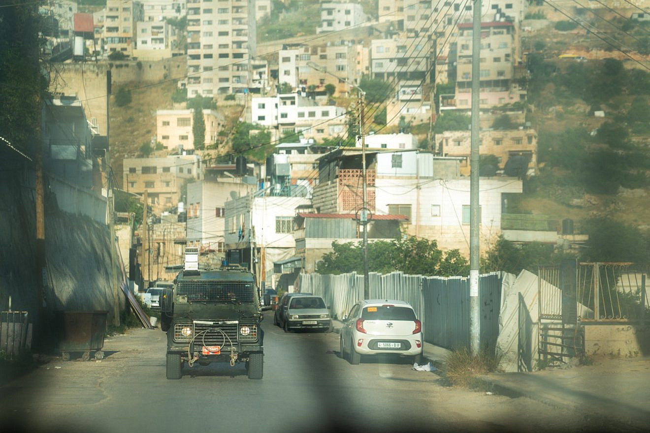 Israeli forces engaged in a counter-terror raid in Nablus on May 14, 2023. Credit: IDF