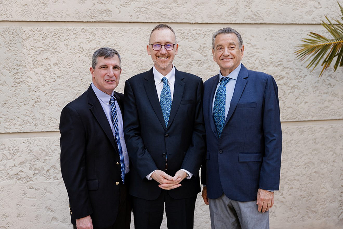 From left to right: American Technion Society (ATS) National President Mark Gaines, ATS CEO Michael Waxman-Lenz, and ATS Chair of the Board Steve Berger. Courtesy of ATS.