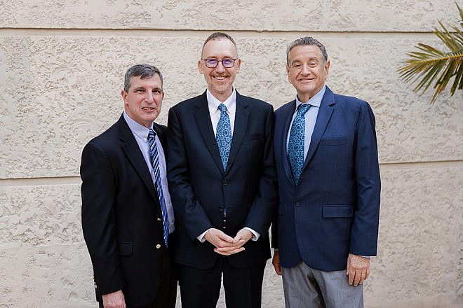 From left to right: American Technion Society (ATS) National President Mark Gaines, ATS CEO Michael Waxman-Lenz, and ATS Chair of the Board Steve Berger. Courtesy of ATS.