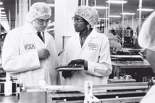 A U.S. Food and Drug Administration drug manufacturer inspection, 2011. Source: Wikimedia Commons.