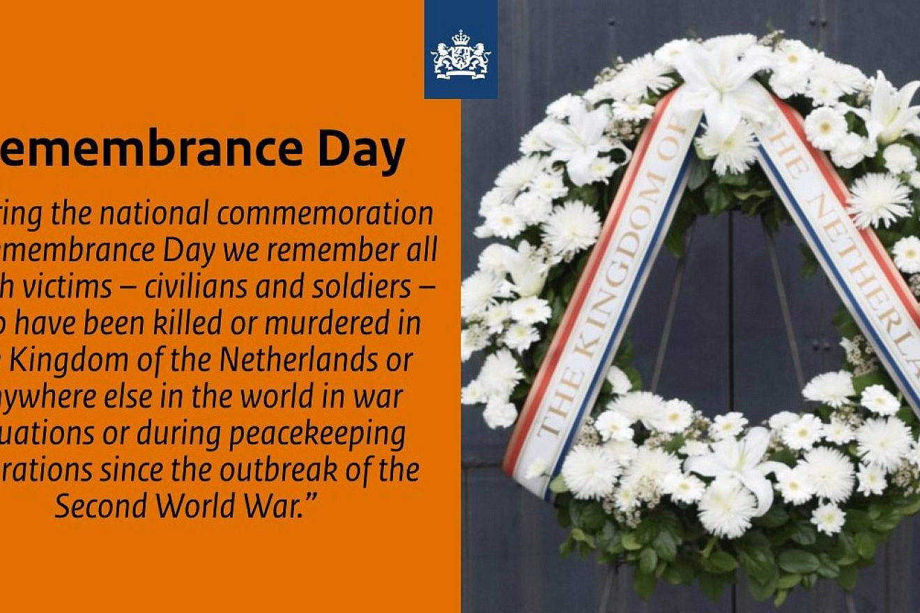 Remembrance Day, the Netherlands. Source: Facebook/Embassy of the Netherlands in the United States.