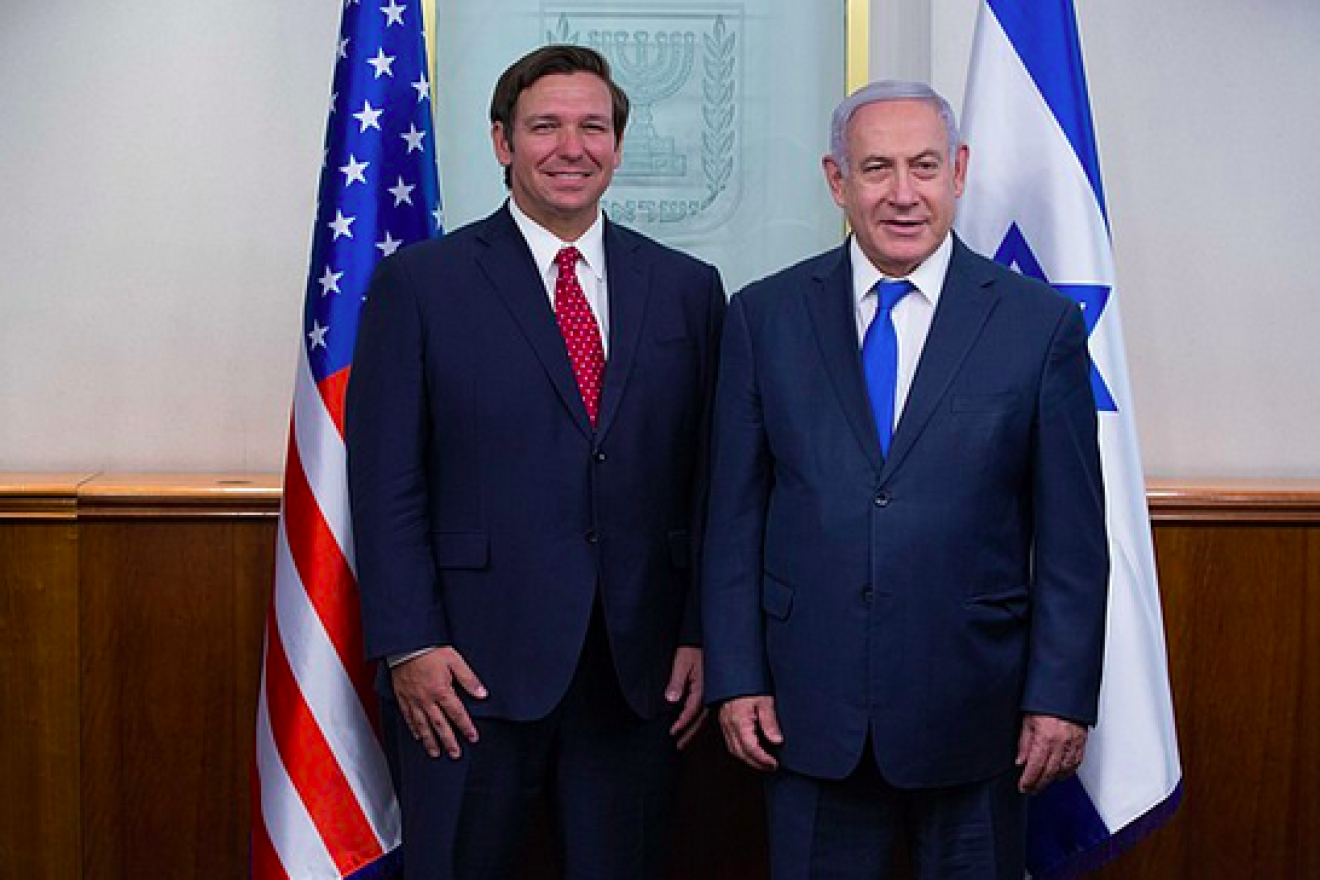 Florida Governor Ron DeSantis and Israeli Prime Minister Benjamin Netanyahu. Source: Government of Florida.