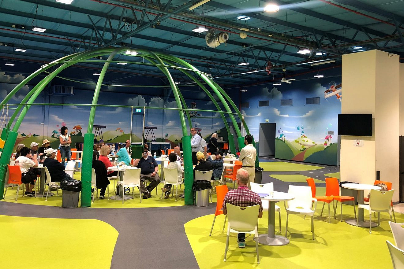 The Gaza Envelope Task Force visited the fortified Sderot Indoor Play Center on May 2, 2023. Credit: Jewish National Fund-USA.