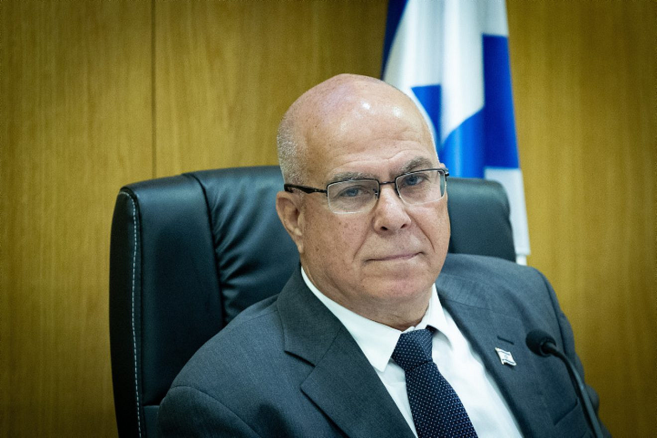Knesset member Zvika Fogel leads a National Security Committee meeting at the Knesset on May 3, 2023. Photo by Yonatan Sindel/Flash90.