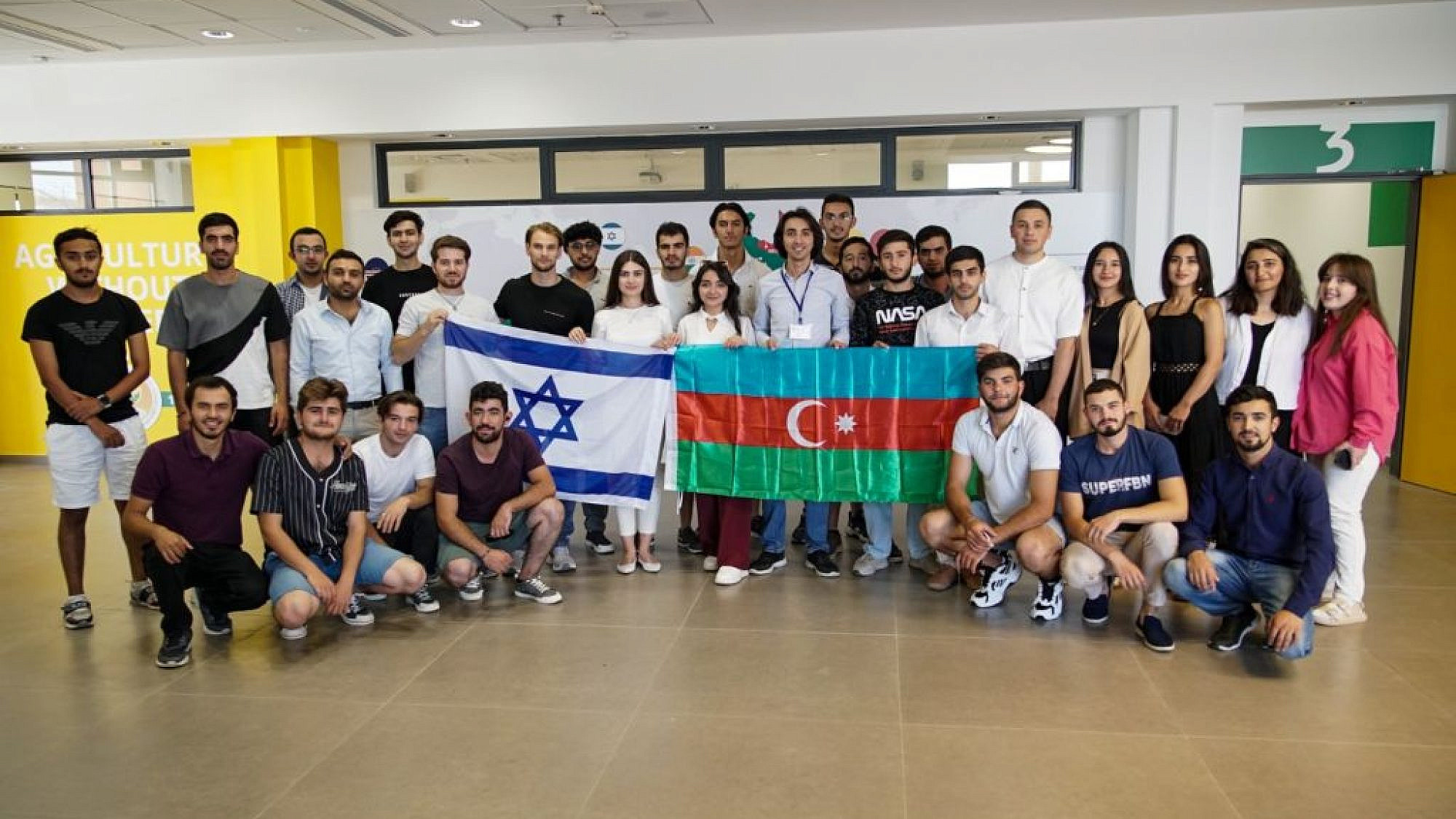 Azerbaijani agricultural students in Israel's Arava region towards the end of their program, June 7, 2023. Photo by Kobi Natan/TPS.