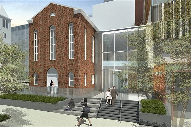 Artist's rendering of the now completed Capital Jewish Museum in Washington, D.C. Credit: Capital Jewish Museum.